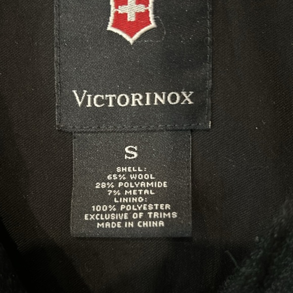 Victorinox vintage military style black wool jacket. - Picture 2 of 16